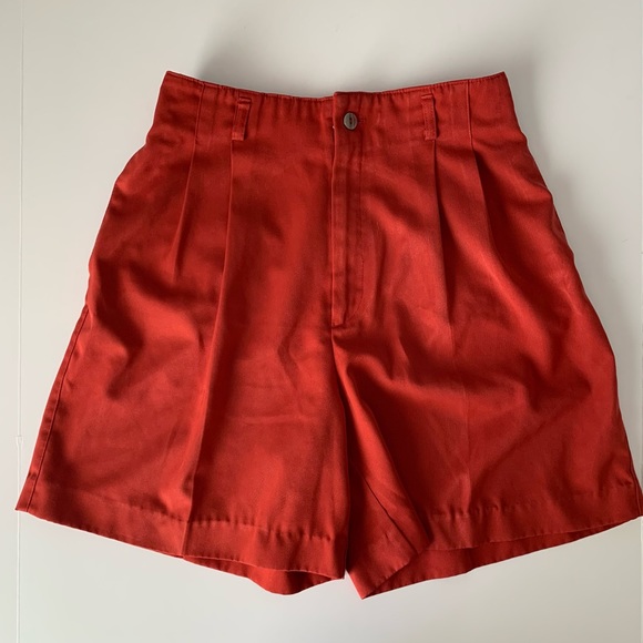 Haley USA Long Red Culotte Shorts Pleated Sz 6 ❤️ - Picture 2 of 4
